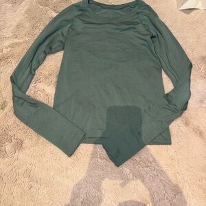 Lululemon Green Long Sleeve Top